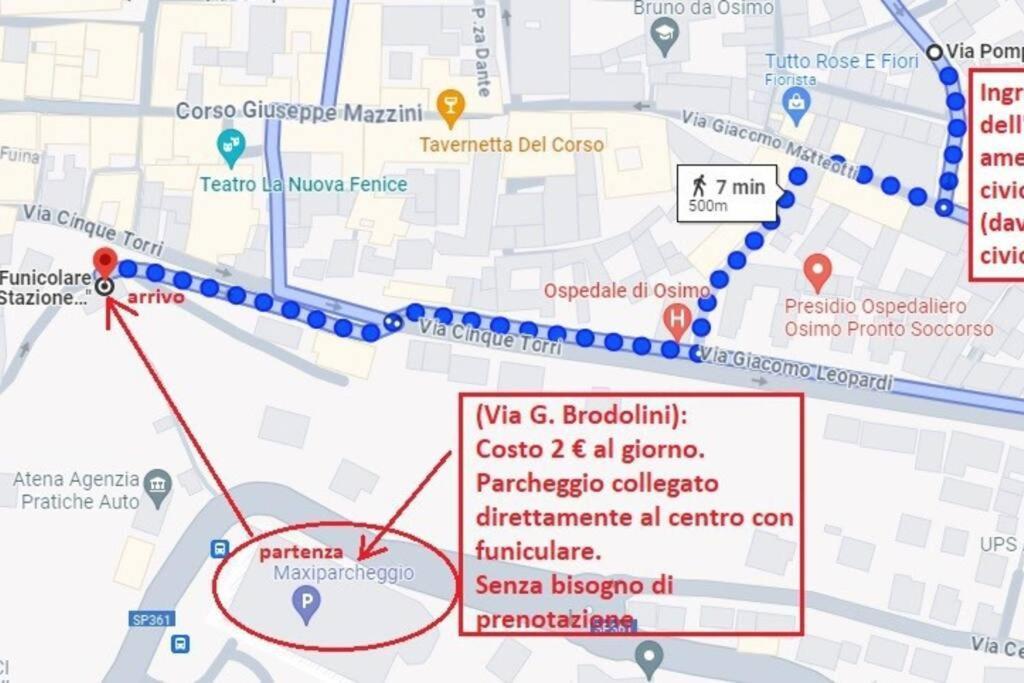Ferienwohnung Osimo Nel Cuore Del Centro, Free Wi-Fi E Netflix Exterior foto